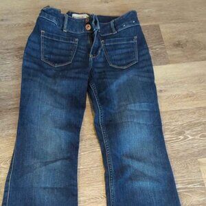 Abercrombie kids 13/14 shorts girls low rise boot jeans